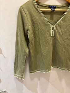Tommy  Olive Green Tee