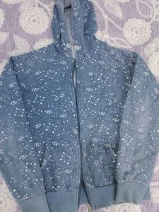 Floral Zip-Up Hoodie