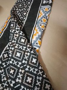 Boho Print Scarf with Tassels