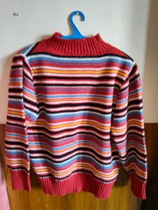 Striped Turtleneck Sweater