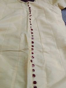 Elegant Yellow kali frock