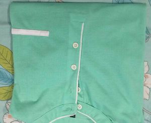 Men&#39;s Aqua Green Casual Tshirt