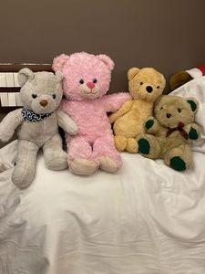 Four Plush Teddy Bears