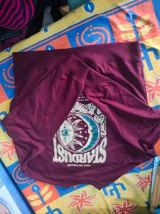 Burgundy Long Sleeve Top