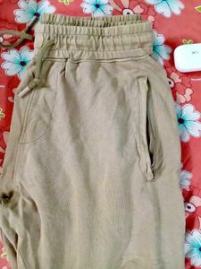 Beige Casual Joggers