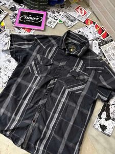 Vintage Plaid Short Sleeve Shirt