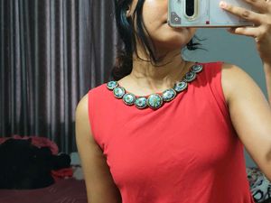 Stylish Red &amp; Black Kurti