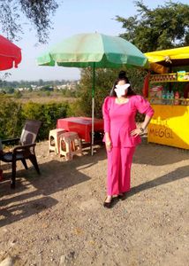 Hot Pink Two-Piece Set