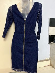 Pintrest Elegant Navy Lace Dress