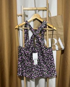 Zara Floral Halter Top