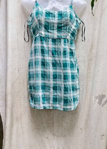 16296. Cute Plaid Mini Dress