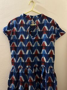 Triangle Print Maxi Dress