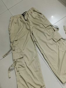 Beige Cargo Pants