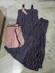 Shirt With Sharara N Dupatta