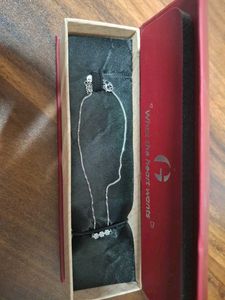 Silver Triple Flora Anklet(1 pair)