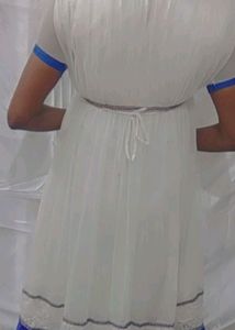 White Flared Party Wear