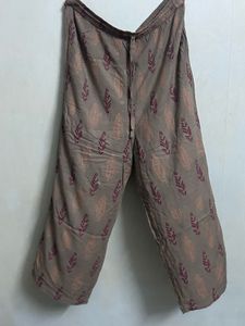 Maroon High-Low Kurti &amp; Printed Palazzo Two-Piece