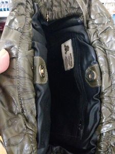 1990s Vintage Olive Tone EMBOSSED with Jewel