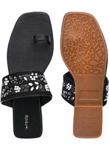 Elegant Beaded Flats