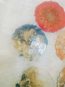 Resin Coaster Set Of 5 Fix Price