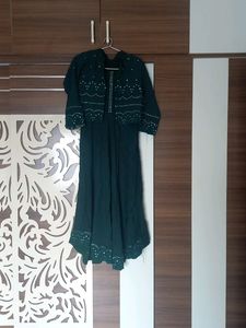 Diwali Sale Heavy Koti Kurti Dark Green