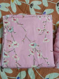 Pink Colour Dress Material With Dupatta