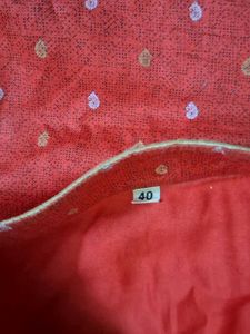 Red Printed Kurta