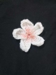 Handmade Crochet Flower Hair Clip