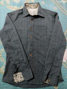 Stylish grey Patterned Shirt
