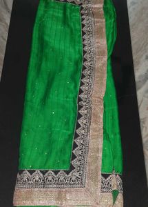Elegant Green Saree