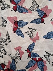 Butterfly Printed White Top