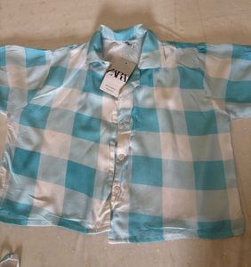 Gingham Two-Piece Set