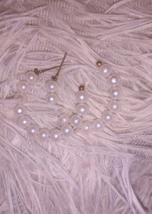 Classic Pearl Hoop Earrings 🤍 | Elegant |