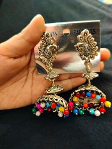 Colorful Jhumka Earrings