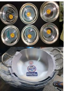 Combo of mini Kadai And 12 Pices Plate