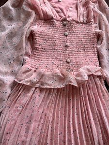 Pink Floral Smocked Mini Dress