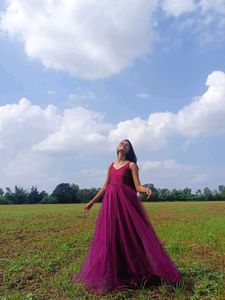 Purple Gown With Pocket