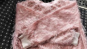 Party Wear Peach Pink Stylish Women Top....