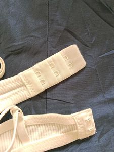 White Bra with Lace Detail