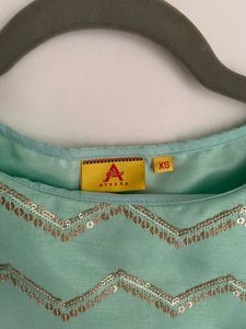 Beautiful Morpankh Brand Festive  Lehenga With Festive Top . Morpankh Brand Lehenga With Size S