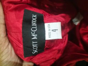 Pintrest Red Strapless Dress