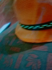 In real Life This Hat Orange Straw Hais Very Orang