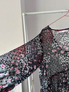 Black Floral Maxi Dress