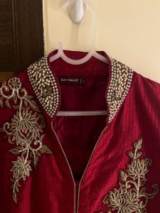 Pakistani Bin Saeed Elegant Red &amp; Gold