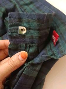 Plaid Pleated Skirt, uniform skirt 28 size