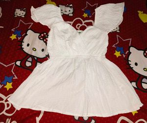 White Wrap Neck Peplum Top
