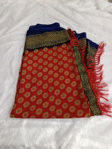 Art Silk Saree Without Blouse