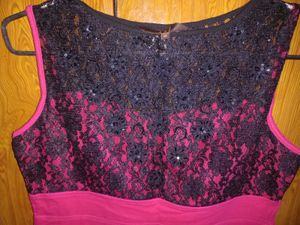 Chic Pink &amp; Black Dress