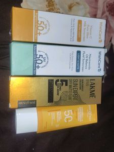 Combo Of 4 New Sunscreen Spf 50++ No Coin