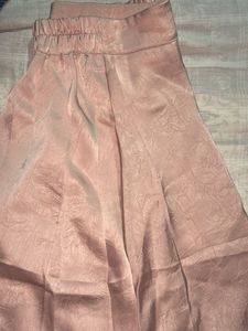 Elegant Pink satin Skirt